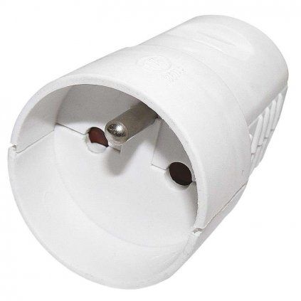 Zásuvka pro prodlužovací kabel, bílá Cover