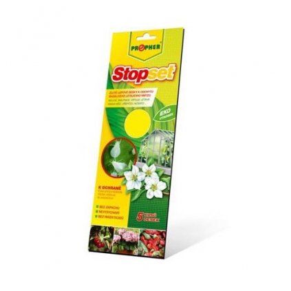 Žluté lepové šipky Stopset 14x5 cm - 5ks Cover