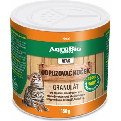 AgroBio ATAK odpuzovač koček granulát 150g