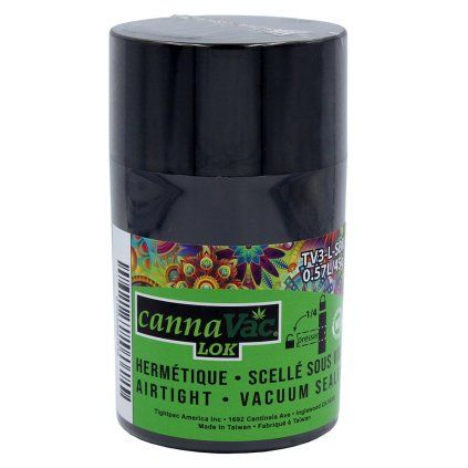 TightVac CannaVac 570ml, vzduchotesná dóza so zámkom, nepriehľadná