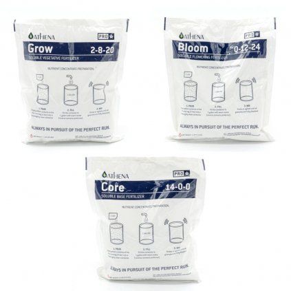 Athena PRO Line Basic, sada hnojiv 3x900g
