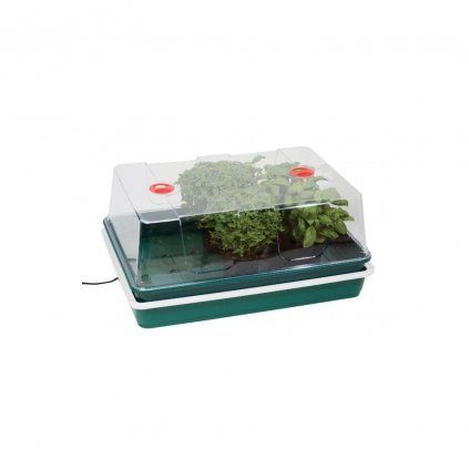 Garland skleník XL High Dome, tvrdý plast, vyhřívaný, 59x41x26.5 cm