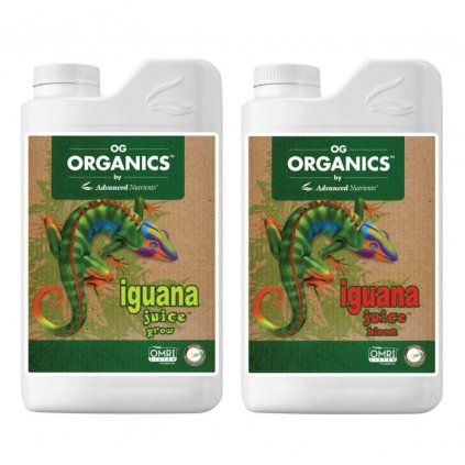 Advanced Nutrients True Organics Iguana Juice Grow-Bloom OIM, sada hnojiv