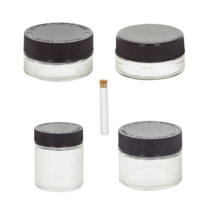 Qnubu California Glass Set, 4 sklenice + zkumavka s korkovým špuntem