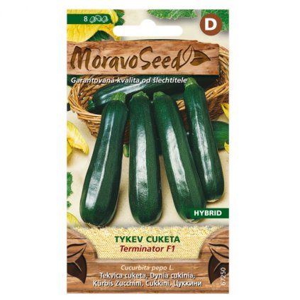 Semínka MoravoSeed Tykev cuketa zelená TERMINATOR F1 - hybrid, 10s