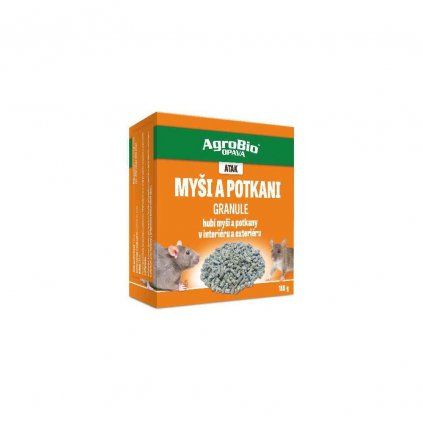 AgroBio ATAK Myši a potkani - granule 150g