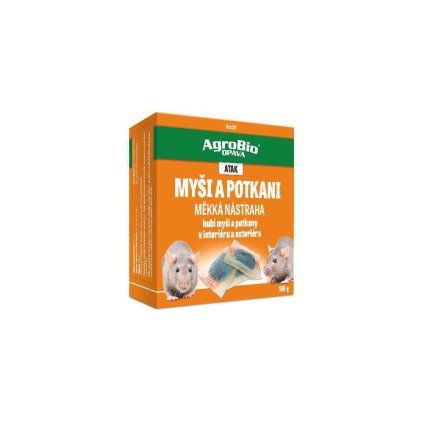 AgroBio ATAK Myši a potkani - měkká nástraha 150g