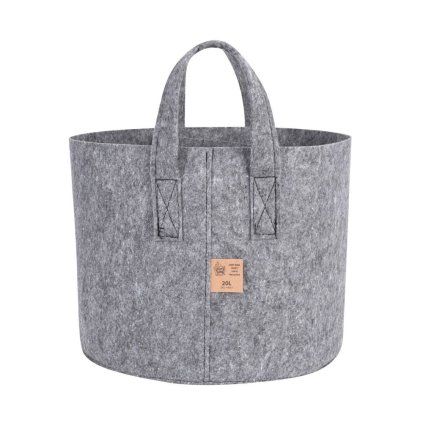Dirt Bag Grey textilní květináč, 20l
