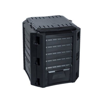 Kompostér plastový černý 380l