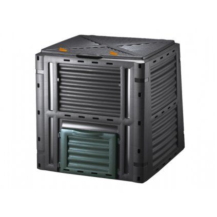 Kompostér plastový černý 450l
