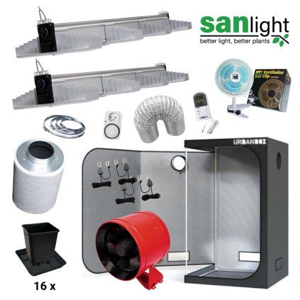LED Set Sanlight 2xEVO 4 120 265W 120x120x200cm Max Quality