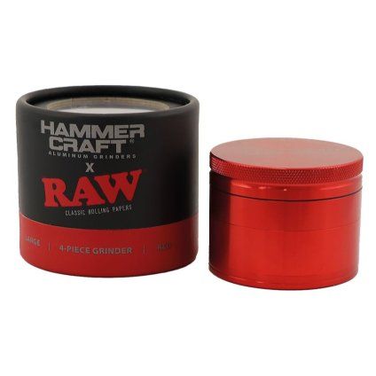 RAW Hammer Craft Large Grinder Red, drtička kovová čtyřdílná, 60 mm