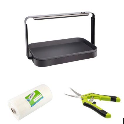 Urban Microgreens LED Set, 16W, 6400K, s netkanou textíliou a nožnicami