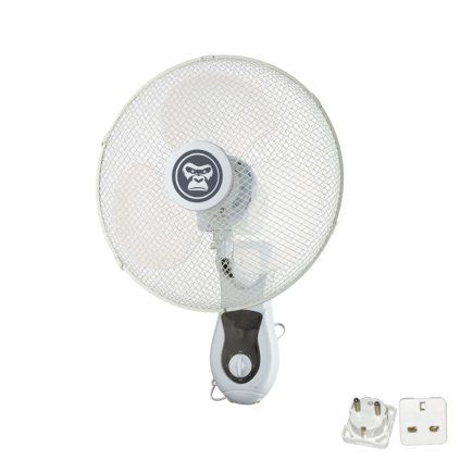 Gorilla Oscillating Wall Fan, trojrýchlostný nástenný ventilátor 40 cm