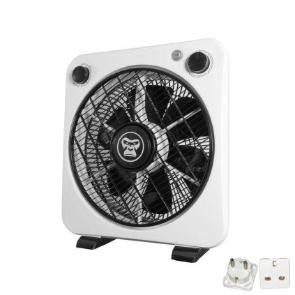 Gorilla Rotating Box Fan, trojrýchlostný podlahový ventilátor 31.5 cm
