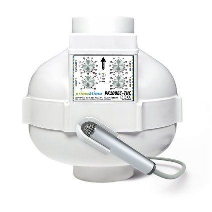 Prima Klima ventilátor EC-THC 100 mm - 580 m3/h, EC motor a regulace otáček dle teploty a vlhkosti