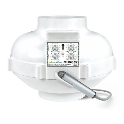 Prima Klima ventilátor EC-THC 160 mm - 1180 m3/h, EC motor a regulácia otáčok podľa teploty a vlhkosti