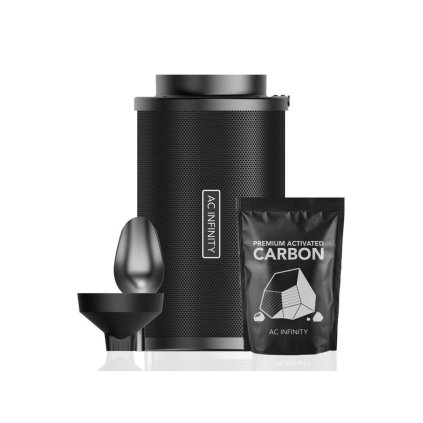 41088 ac infinity refillable carbon filter kit with charcoal refill 200mm