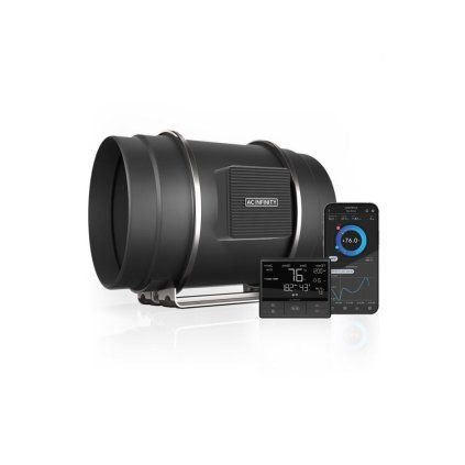 41073 ac infinity cloudline t8 quiet inline fan system with temperature humidity vpd controller 200mm