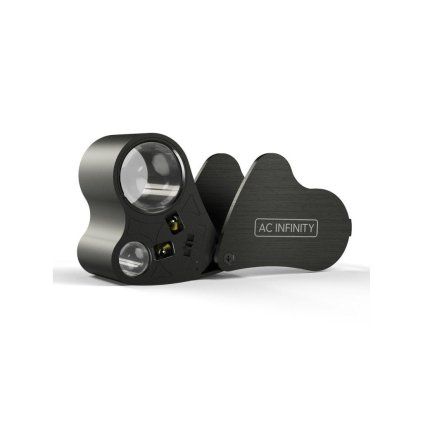 40938 ac infinity jewelers loupe pocket magnifying glass with led light dual lenses