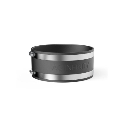 41136 ac infinity noise reduction clamp duct coupler with stainless steel clamps 150mm
