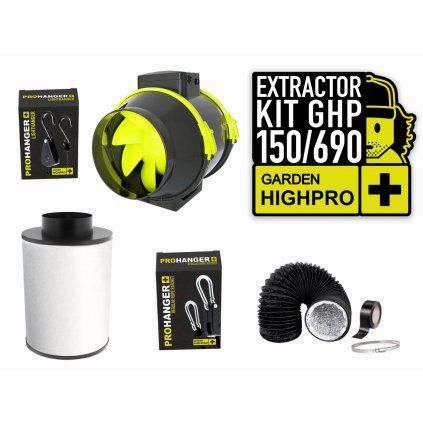 37448 37448 garden high pro extractor kit 150mm 690m3 h