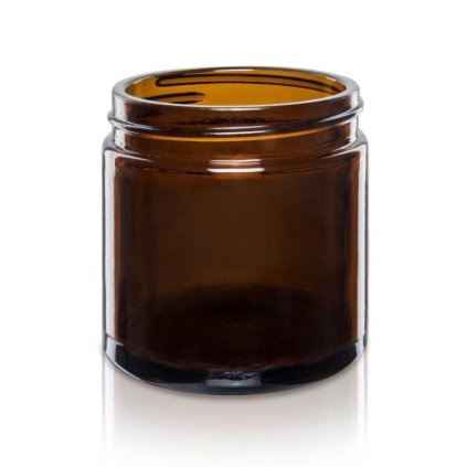 Skleněná dóza, hnědé sklo (Objem 500ml)