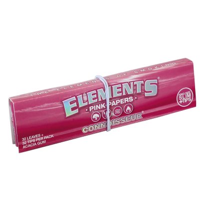 40094 elements pink connoisseur king size slim tips 32 ks v baleni
