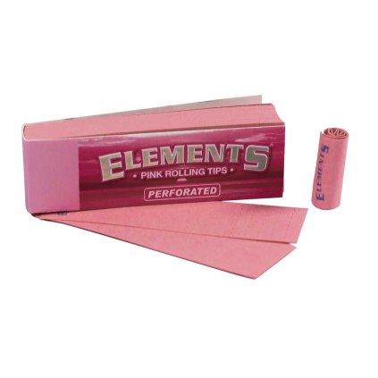 40097 filtry elements pink tips perforovane ruzove 50 ks