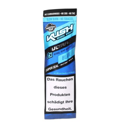 41057 kush herbal hemp blunt wraps ultra blue 2ks bal