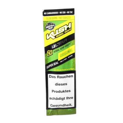 41060 kush herbal hemp blunt wraps ultra green 2 ks