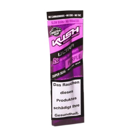 41066 kush herbal hemp blunt wraps ultra purple 2ks bal