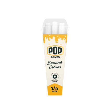 42038 pop cones 1 1 4 size banana cream 6 ks v baleni