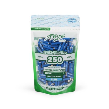 42482 42482 purize uhlikove filtry xtra slim size sacek 250 ks modra