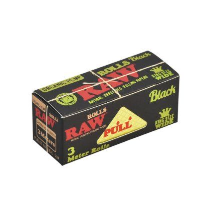 42575 rolovaci papirky raw black organic rolls 3 m v baleni