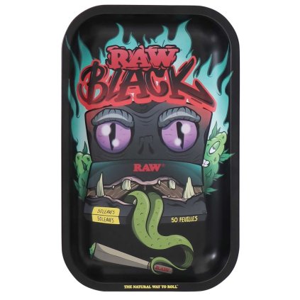 42587 rolovaci podnos raw black monster rolling tray 1 ks