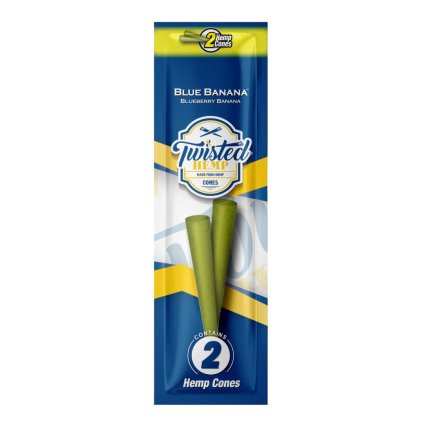 43334 twisted hemp cone blue bannana 2 ks v baleni