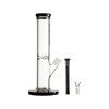 Groove Straight Tube 12" Black and Clear bong sklo