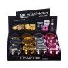 Champ High Shiny Drum Grinder, čtyřdílná plastová drtička, 63 mm
