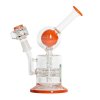 42329 1 skleneny bong pure glass 8 escape bubbler orange 1 ks