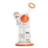 42329 2 skleneny bong pure glass 8 escape bubbler orange 1 ks
