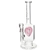 42356 42356 skleneny bong pure glass surfrider 11 heart splashguard pink 1 ks